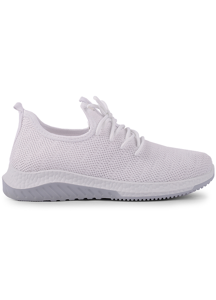 Γυναικείο Αθλητικό Άσπρο Υφασμάτινο κωδ:D6998